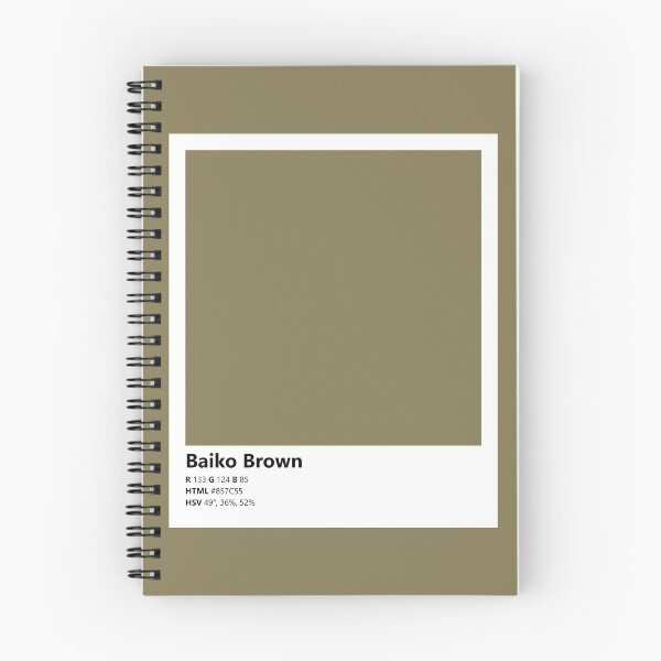 Item preview, Color Swatch/Card (Baiko Brown) designed and sold by Pestorian.