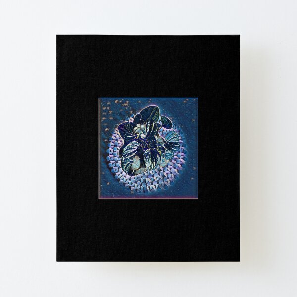 Home Joys #01 house plants | HOME (midnight) Canvas Mounted Print