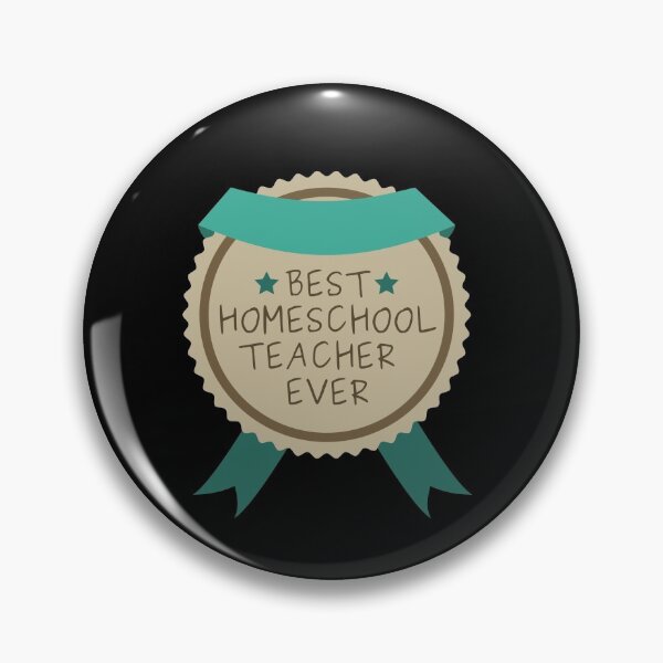 Item preview, Funny Best Homeschool Teacher Badge designed and sold by casualism.