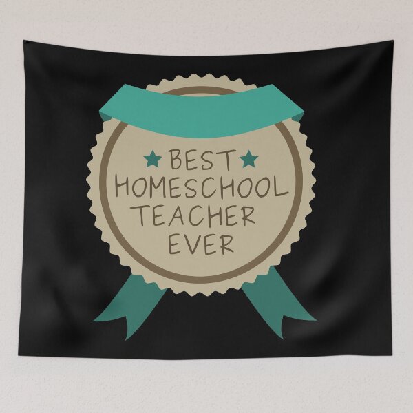Item preview, Funny Best Homeschool Teacher Badge designed and sold by casualism.