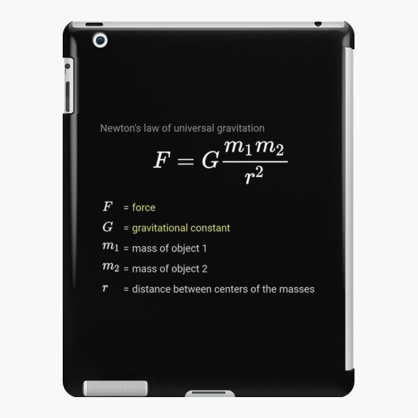 Newton&#39;s law of universal gravitation iPad Snap Case