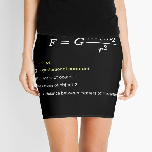 Newton&#39;s law of universal gravitation Mini Skirt