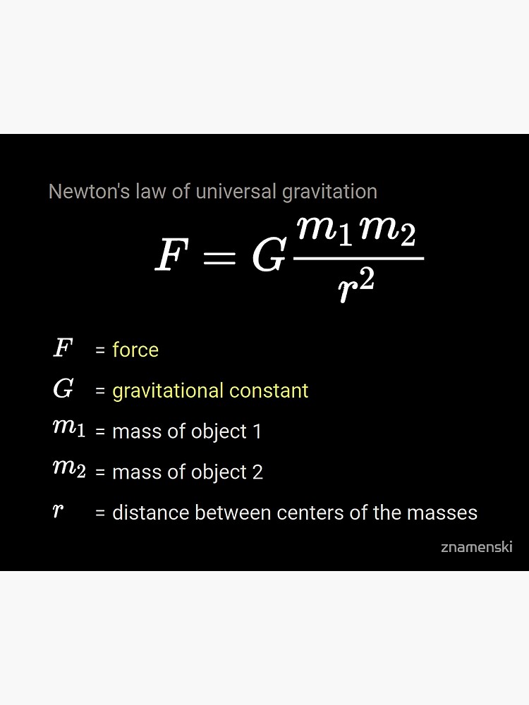 Newton's law of universal gravitation #Newtonslawofuniversalgravitation #Newtonslaw #universalgravitation  #Newton #law #universal #gravitation  by znamenski