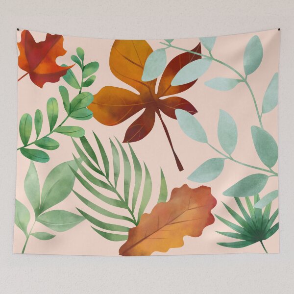 Item preview, Wild Tropical Hawaiian Leaves And Flowers Pattern designed and sold by ArtIsSixthSense.