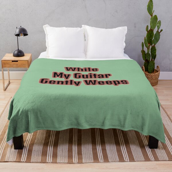 Item preview, While My Guitar Gently Weeps designed and sold by QuotesDogma.