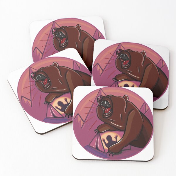 Item preview, Bear camp pink designed and sold by Colonels  Basement.