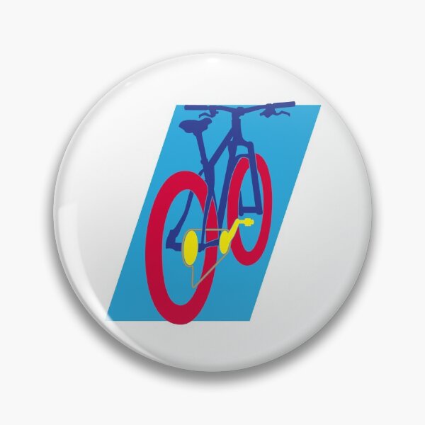 Artikelvorschau, Pop Art Dunkelblaues Hardtail MTB entworfen und verkauft von RabeDesigns.