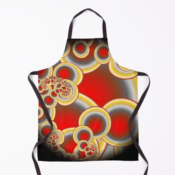 Item preview, Telescopic Red Fractal with Gold Highlights | Fractal Art | Geometric Artistry designed and sold by JillyJ05.