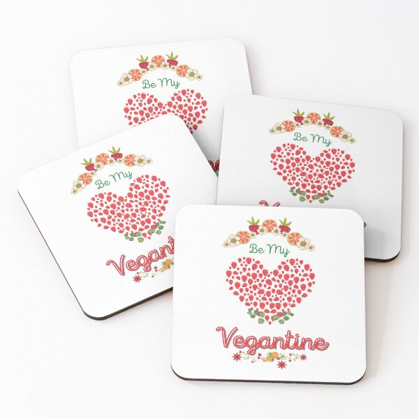 Item preview, Be My Vegantine, vegan valentines day message designed and sold by zanybay.