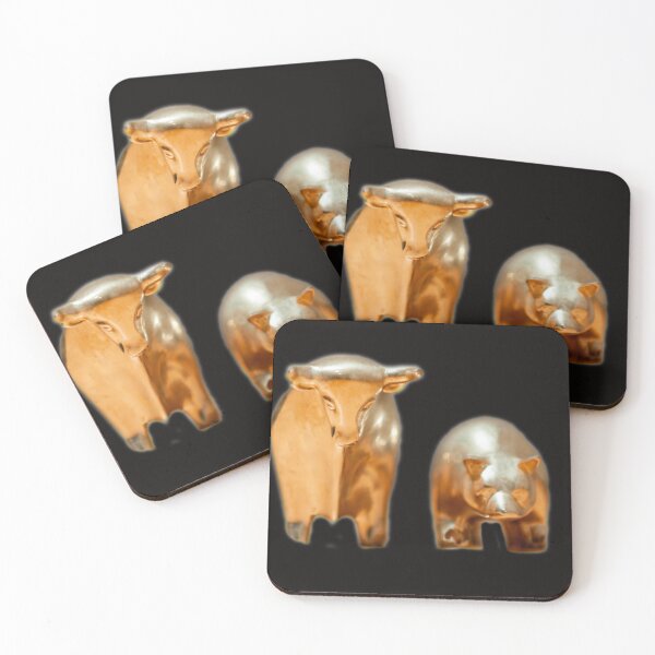 Item preview, Bull and bear on the stock exchange designed and sold by Ingo Gerlach.