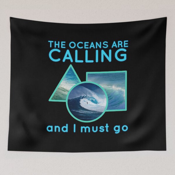 Item preview, the oceans are calling and i must go. blue waves designed and sold by doctors-apparel.