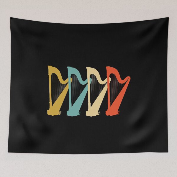 Item preview, Harp Harps Harpist Retro Vintage Gift designed and sold by Salvadax.