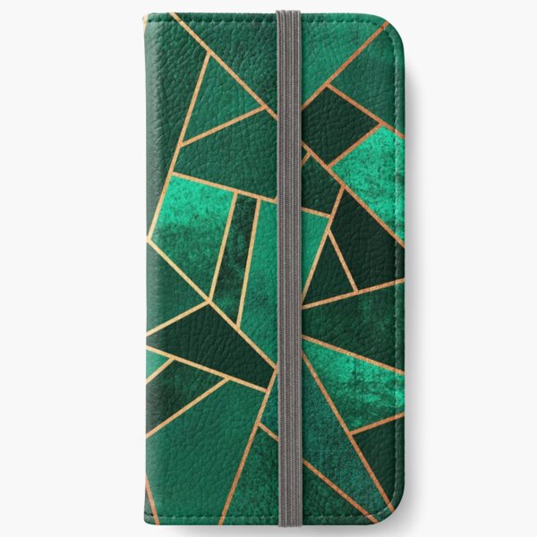 Emerald and Copper iPhone Wallet