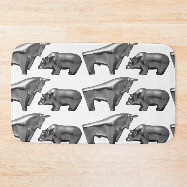 Item preview, Bull and bear on the stock exchange in bw designed and sold by Ingo Gerlach.