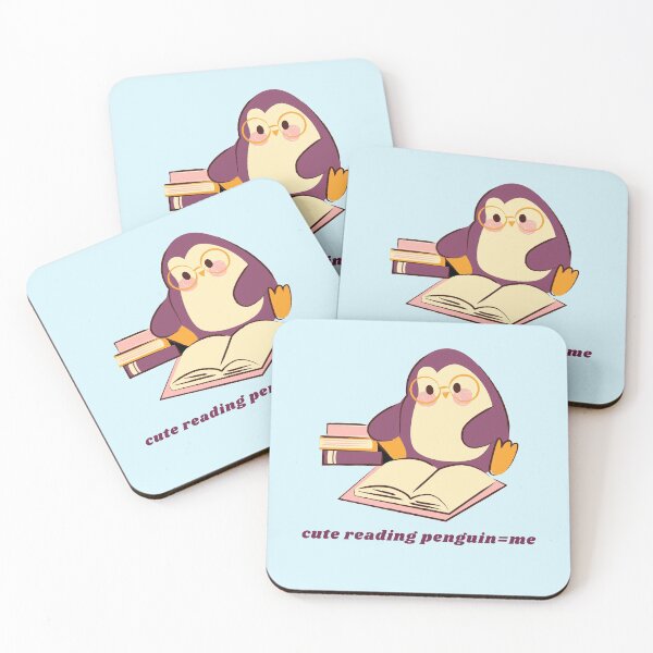 Item preview, Cute reading penguin designed and sold by trialsanderrors.