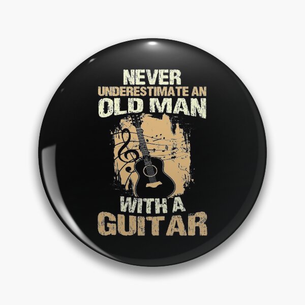 Item preview, Never Underestimate an Old Man With A Guitar String Music Pluck Strum String Music Instruments Band Beat Apparel designed and sold by shirti.
