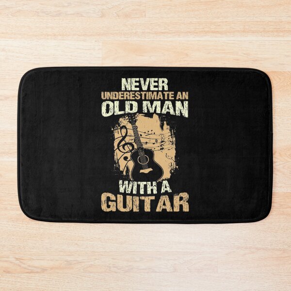 Item preview, Never Underestimate an Old Man With A Guitar String Music Pluck Strum String Music Instruments Band Beat Apparel designed and sold by shirti.