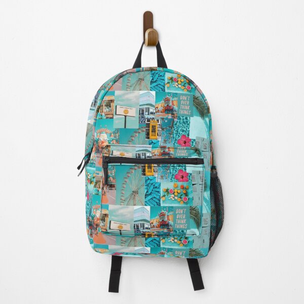 Item preview, Bright blue summer collage designed and sold by moonprints.