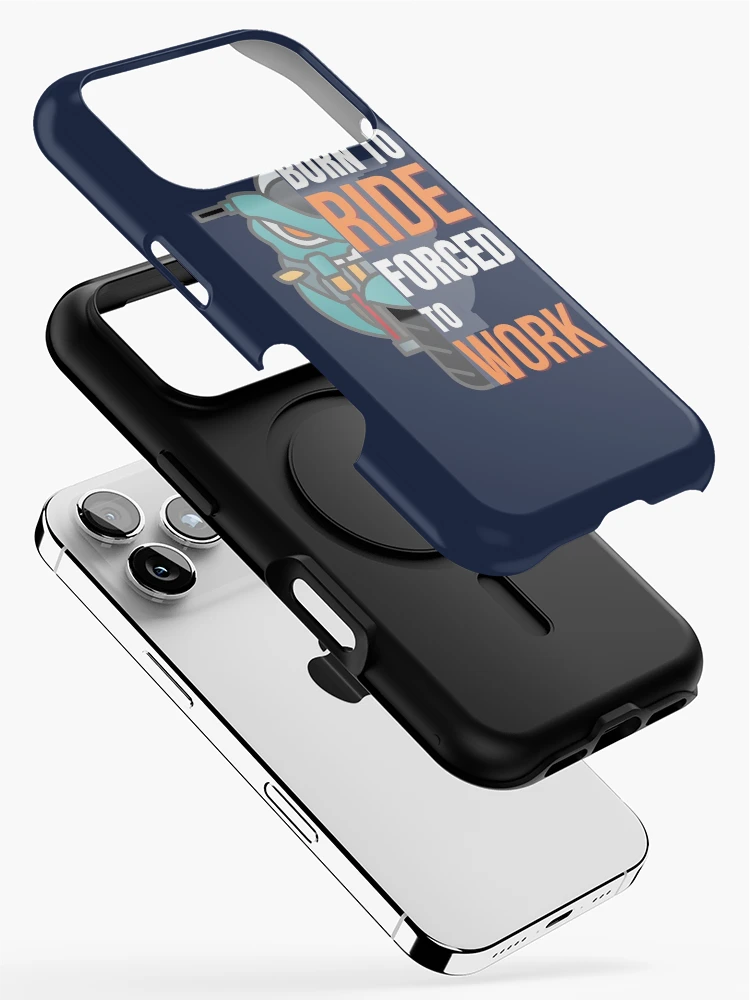 Thumbnail 2 of 4, iPhone Case, Born To Ride Forced To Work designed and sold by Promedia.