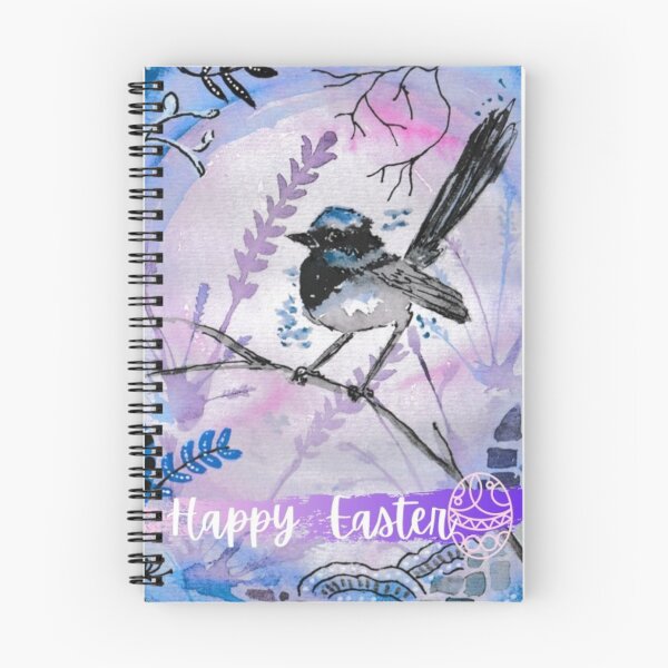 Item preview, Happy Easter Blue Fairy Wren  designed and sold by Misfit-Prints.