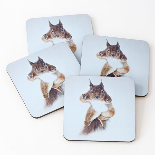 Item preview, Red Squirrel in the snow designed and sold by sarah-davey-art.