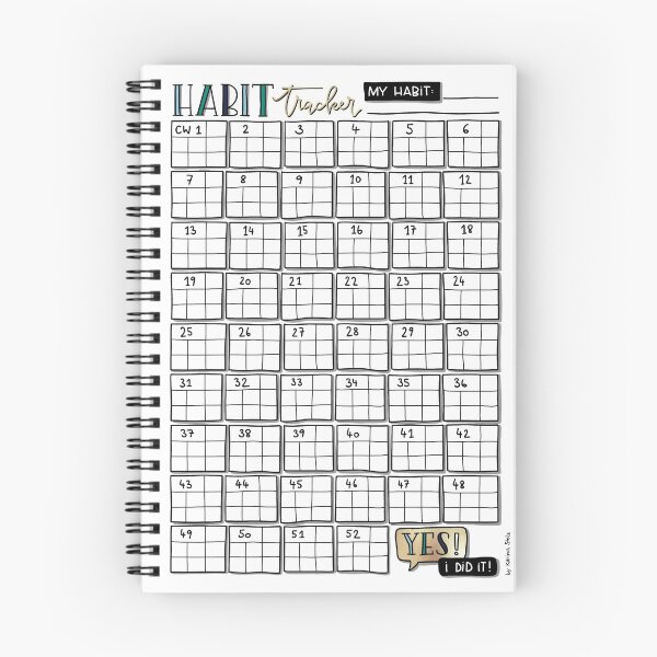 Item preview, 7-Day "Habit-Tracker" designed and sold by VisualMemos.