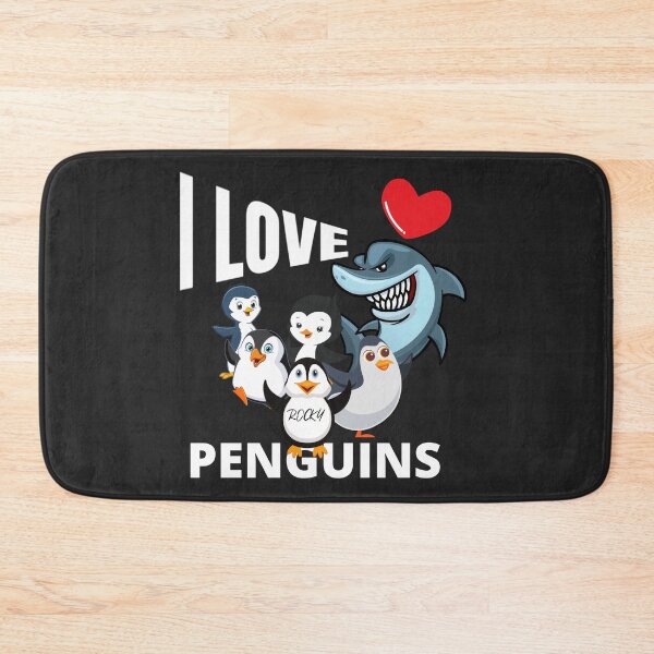 Item preview, I LOVE, PENGUINS, PENGUIN RUSH, HUNGRY SHARK, designed and sold by R B Chrystal.