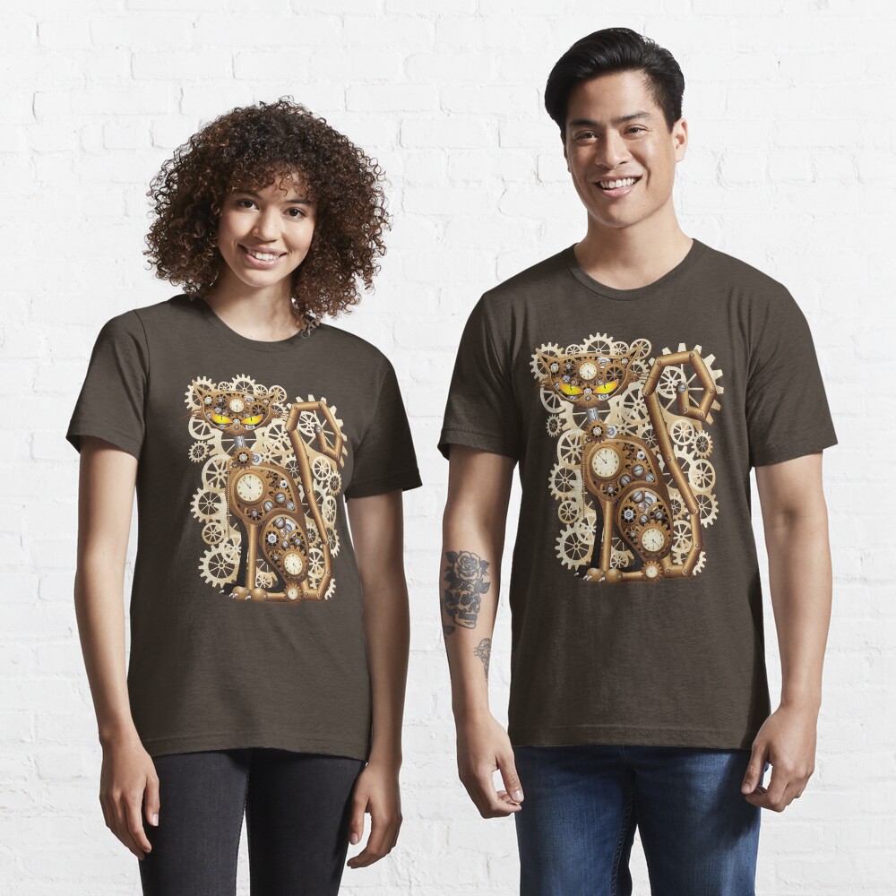 Steampunk Cat Vintage Style Essential T-Shirt