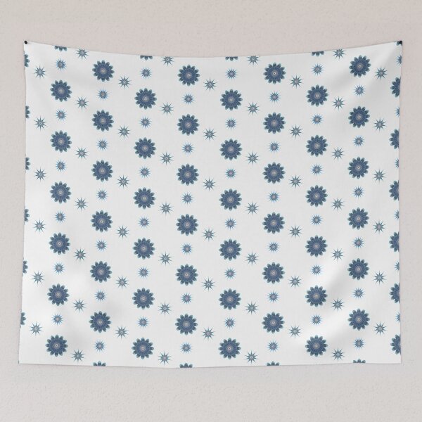Item preview, Kaleidoscope Flowers and Stars Patterns Sticker Pack Blue designed and sold by emm-j.