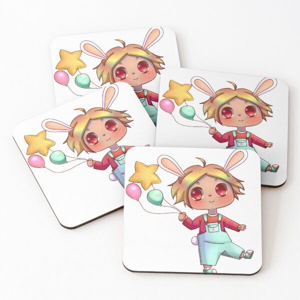 Item preview, kawaii furry chibi little bunny with balloons designed and sold by neo-c-draw.