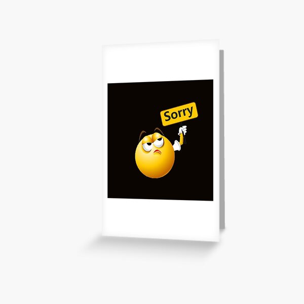 Sorry female emoticon card - #emoji #emojis #smiley #smilies