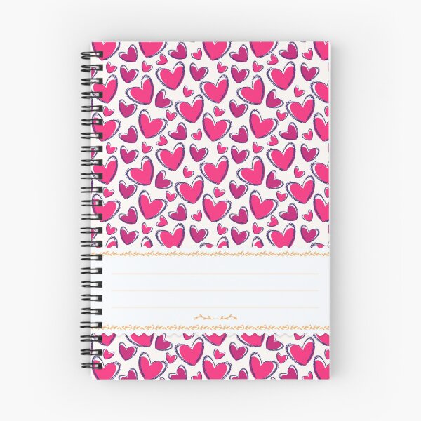 Item preview, Heart Love Valentine's Day Pattern Spiral Book with Name Slip (Heart Love Valentine's Day Pattern Spiral Notebook with Name Slip) designed and sold by Mushrankhan.