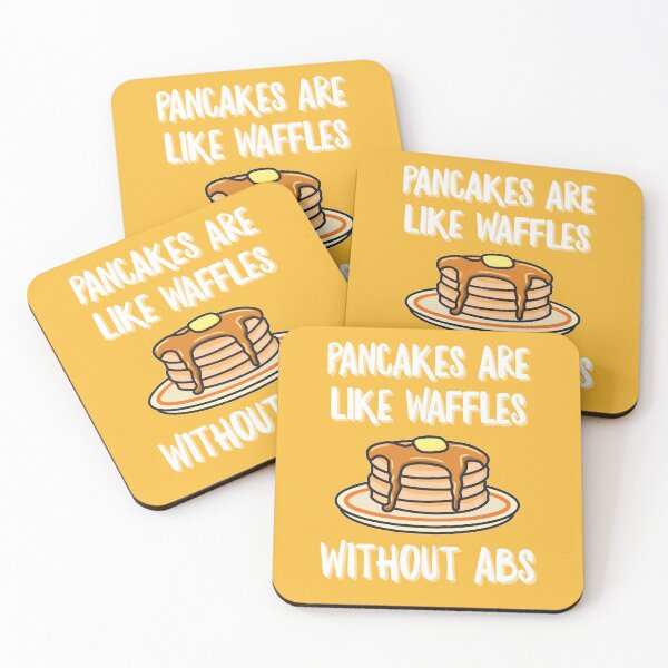 Item preview, Pancakes Are Like Waffles Without Abs Funny Pancake Day designed and sold by Hayley Adams.
