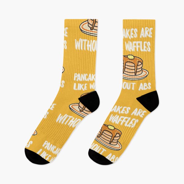 Item preview, Pancakes Are Like Waffles Without Abs Funny Pancake Day designed and sold by Hayley Adams.
