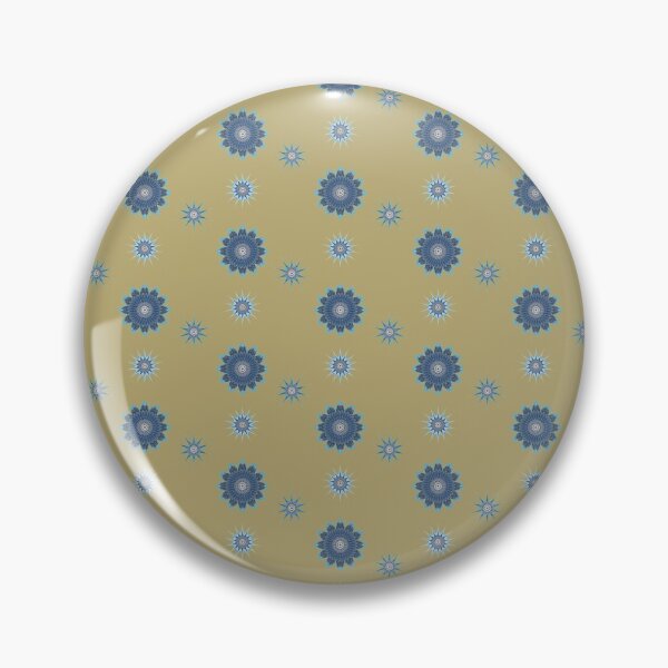 Item preview, Copy of Kaleidoscope Flowers and Stars Patterns Sticker Pack Blue designed and sold by emm-j.