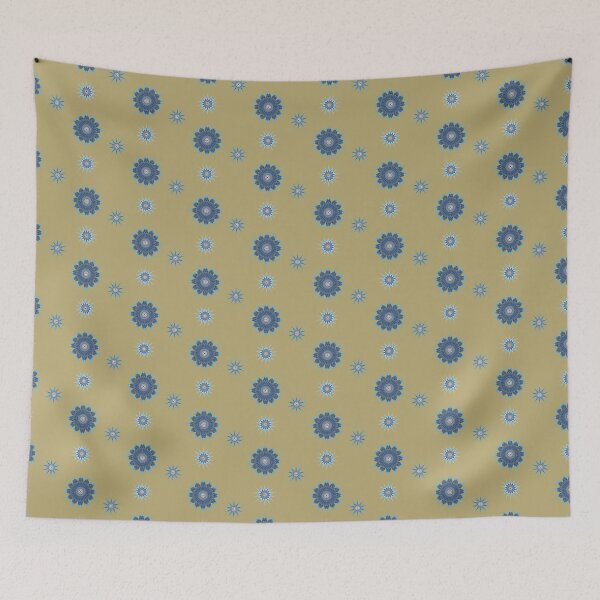 Item preview, Copy of Kaleidoscope Flowers and Stars Patterns Sticker Pack Blue designed and sold by emm-j.