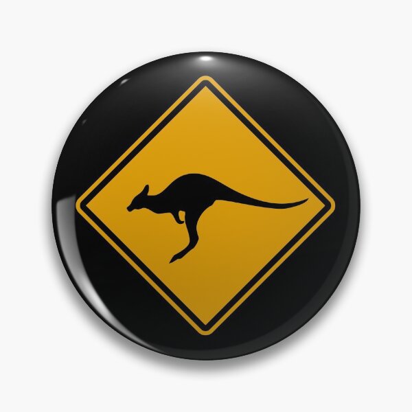 Item preview, Kangaroo road sign, Australia designed and sold by ondrejcreates.