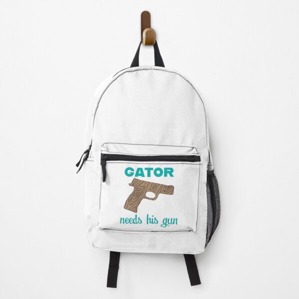 Item preview, The Other Guys Gator Needs His Gun Teal designed and sold by PotentQuotable.