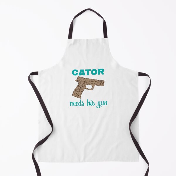 Item preview, The Other Guys Gator Needs His Gun Teal designed and sold by PotentQuotable.