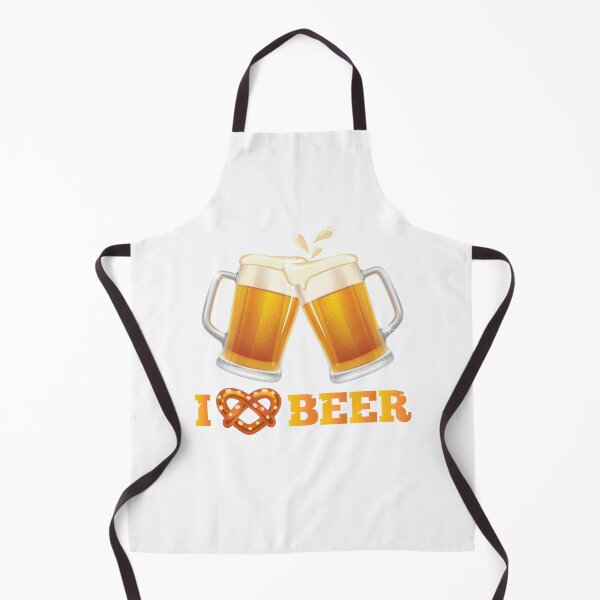 Item preview, I (Heart Pretzel) BEER! (on White) designed and sold by PawsitiveMum.