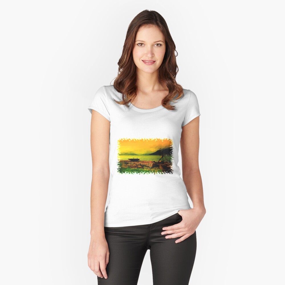 Item preview, Fitted Scoop T-Shirt designed and sold by Focal-Art.