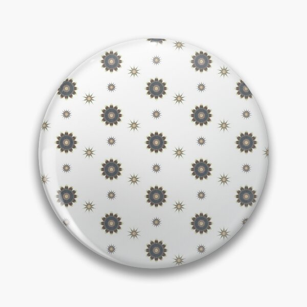 Item preview, Kaleidoscope Flowers and Stars Patterns Sticker Pack beige designed and sold by emm-j.
