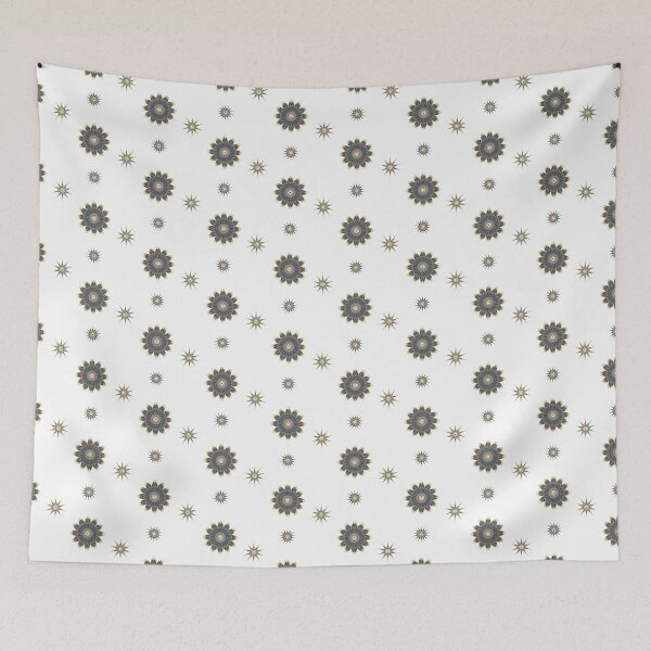 Item preview, Kaleidoscope Flowers and Stars Patterns Sticker Pack beige designed and sold by emm-j.