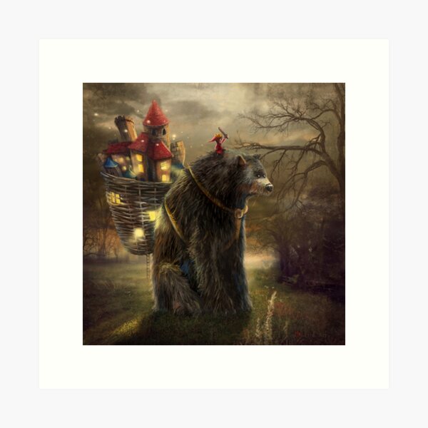 Item preview, "A Bear Who Carried A Kingdom" designed and sold by Matylda Konecka Illustrations.