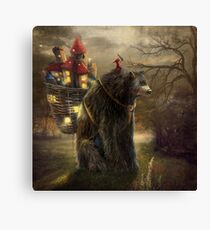 "A Bear Who Carried A Kingdom" Canvas Print