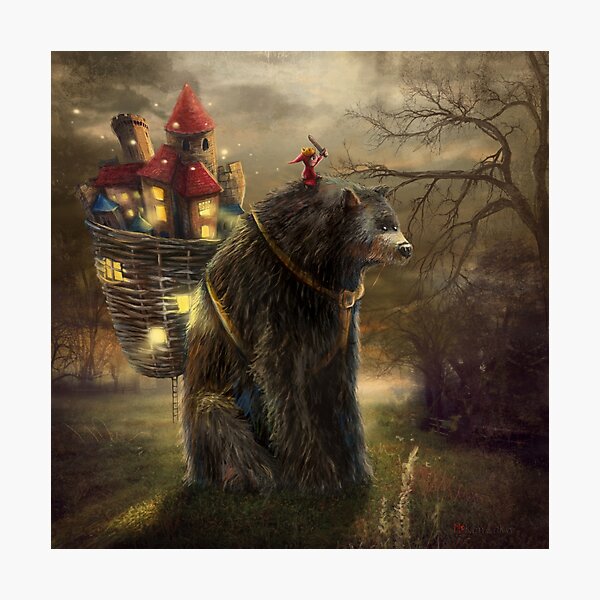 Item preview, "A Bear Who Carried A Kingdom" designed and sold by Matylda Konecka Illustrations.