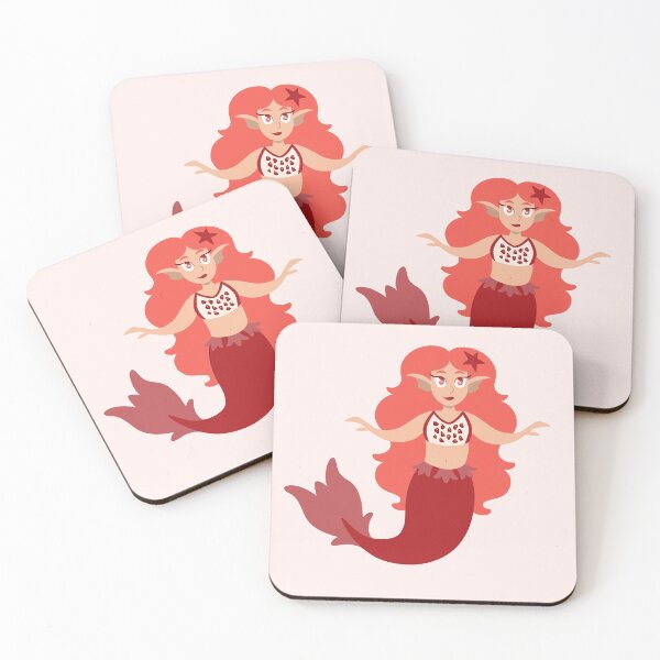 Item preview, Pomegranate Mermaid designed and sold by biquid art.