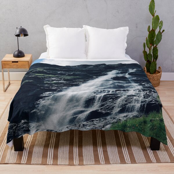 Item preview, waterfall in the mountains - blue designed and sold by WalderDesign.
