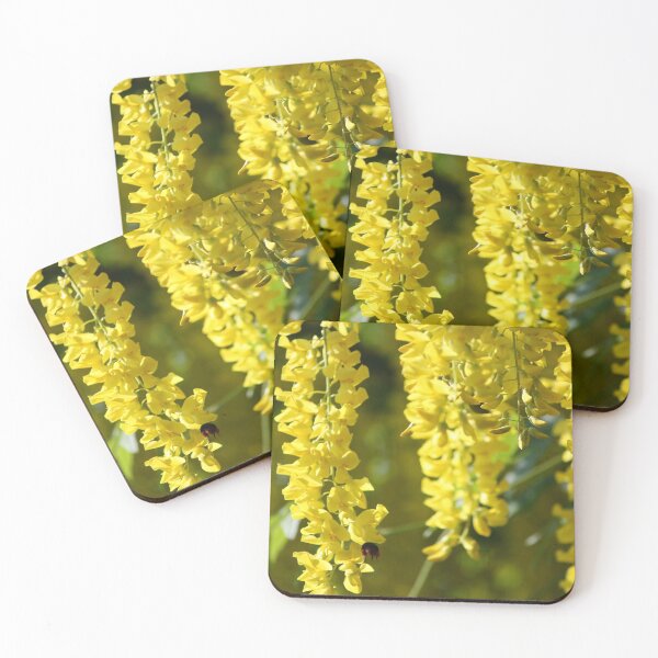 Item preview, Yellow Laburnum Flower & Bee designed and sold by SeaverN.