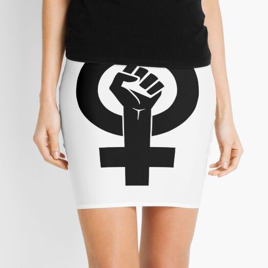 Poder - feminismo, mujeres Minifalda